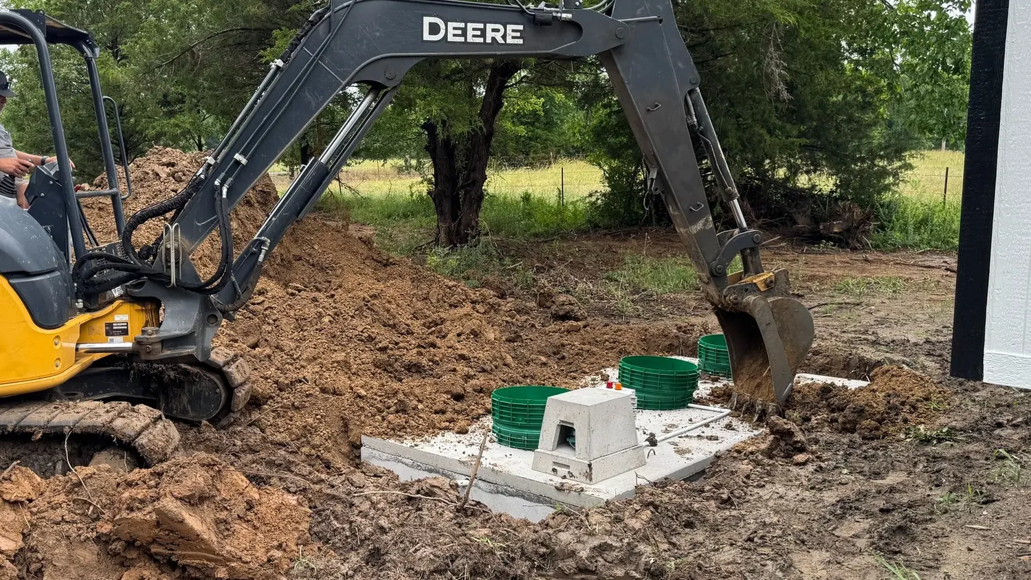 Septic system installation in Collinsville, OK